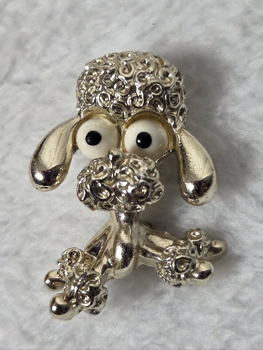 Vintage Gerry's Gold-tone Poodle Brooch Made Betwn 1950s And 1960s